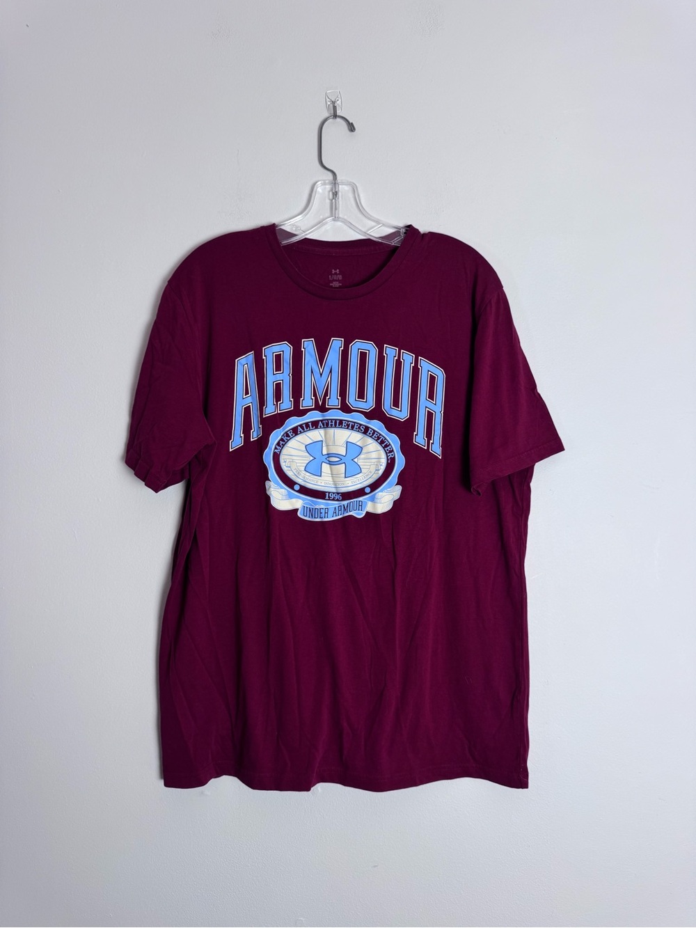 Under Armour Men's Maroon Logo Graphic T-Shirt L